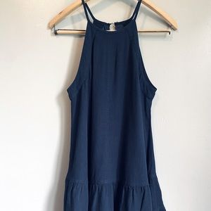 Altard State Womens Navy Blue Jean Tank Top Sleeveless Summer Dress Size Small